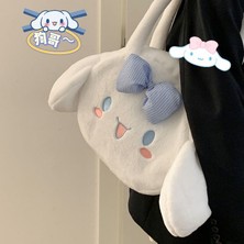 Beautifyy Kuromi Tarçınlı Köpek Melody Çantası Kadın Karikatür Peluş Çanta Sevimli Lolita Omuz Çantası Omuz Çantası (Yurt Dışından)