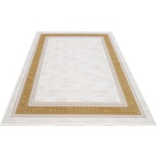 Kaya Türk Home Belyaa Çerçeveli Desenli Akrilik Gold Halı