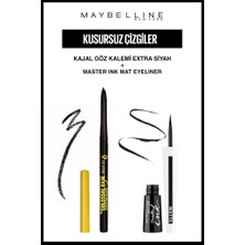 Maybelline New York Maybelline Argan Yağı Içeren Göz Kalemi Keskin Bakışlar Eyeliner Makyaj Seti