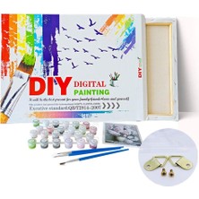 Dıy Boyama Seti Dijital Baskılı Tuval Kit 40*50 W5922