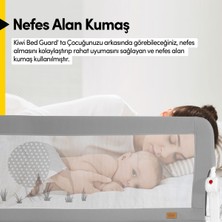 Kiwi Çocuk Yatak Koruyucu Bariyeri ve Yatak Korkuluğu, Ekstra Dolgulu Kumaş