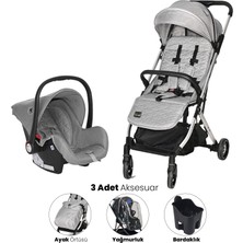 Lorelli Myla Kabin Boy & Travel Set Bebek Arabası - Grey