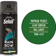 Selsil Rainbow Akrilik Sprey Boya Yaprak Yeşil 400 Ml. - Ral6002