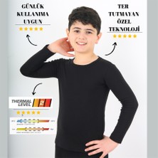 Vitmo Çocuk  Termal Siyah Alt-Üst  Takım Kışlık Içlik Unisex