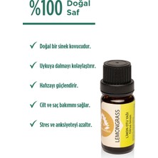 Therapium Naturalis Aromaterapi Limon Otu Uçucu Yağı - Cymbopogon Flexuos - 10 ml Aroma Terapi