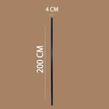 Gri Dekor 2 Adet Siyah Konik Dikme, 4X200 cm Çift Delikli Askı Demiri, Ayakkabı, Giyim Mağaza Dekorasyon Aracı