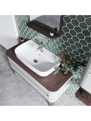 Turkuaz Seramik Aqua 55 Cm Lavabo