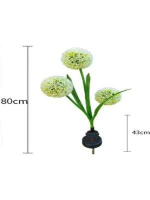 Livx Güneş Enerjili Solar Aydınlatma Kartopu Çiçeği Gece Lambası Günışığı2 Adet