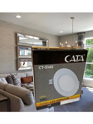 Cata CT-5145 6 Watt Sıva Altı LED Panel Beyaz Işık 5 Adet