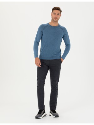 Pierre Cardin Erkek Antrasit Slim Fit Kanvas Pantolon 50276752-VR006