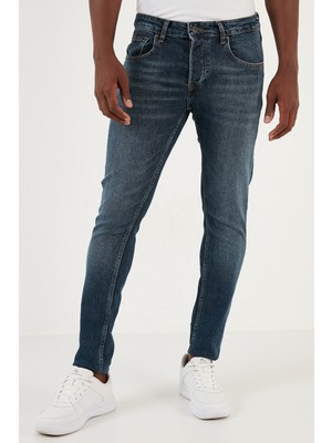 Buratti Streç Pamuklu Normal Bel Dar Paça Slim Fit Jeans Erkek Kot Pantolon 1116J34NAPOLI