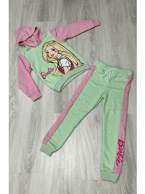 Minik İkon Zara Mint Barbie Kapişonlu 3 Iplik Takım