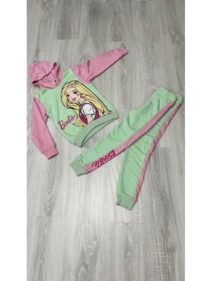 Minik İkon Zara Mint Barbie Kapişonlu 3 Iplik Takım