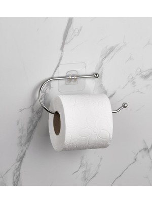 Orsa Home 103 Güçlü Magic Yapışkanlı Krom Wc Kağıtlık