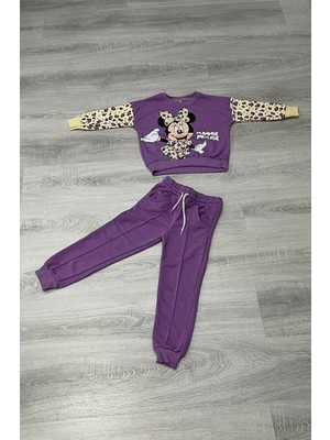 Minik İkon Zara Leopar Kol Minnie 3 Iplik Takım