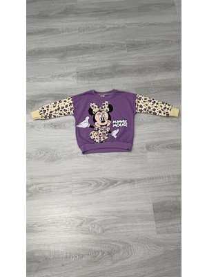 Minik İkon Zara Leopar Kol Minnie 3 Iplik Takım