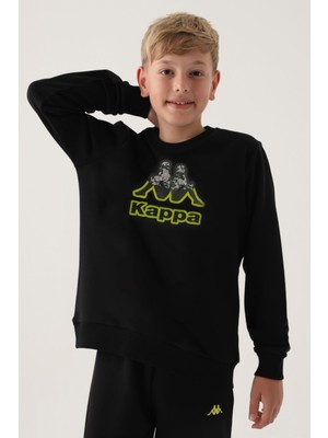 Kappa Erkek Çocuk Siyah Sweatshirt