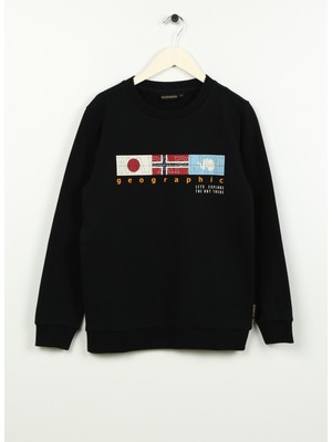 Napapijri Siyah Erkek Çocuk Sweatshirt NP0A4HG60411 K B-Brunt C