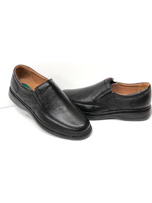 Kafkaslar Ayakkabı Deri Erkek Klasik Lastikli Baba Ayakkabısı