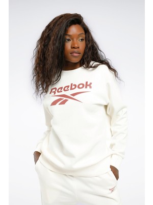 Reebok Rı Bl Fleece Crew Ekru Kadın Sweatshirt