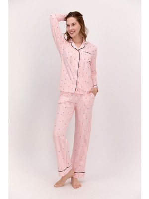 Pierre Cardin Kadın Pembe Pijama Takımı