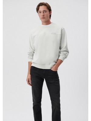 Mavi Erkek Bisiklet Yaka Gri Sweatshirt 0S10023-80618