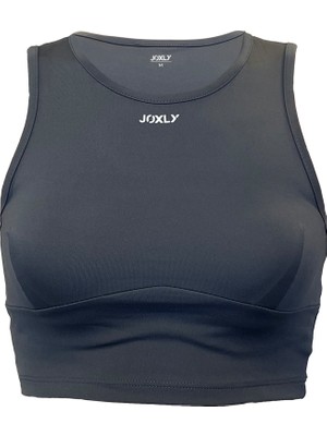 Joxly Antrasit Gri Halter Yaka Spor Sütyeni