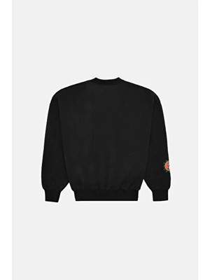 Wwf Market Giant Panda Çift Taraflı Sweatshirt - Siyah SWT-89XX Unisex