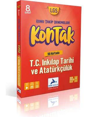 Paraf Yayınları Paraf 8. Sınıf İnkılap Tar 36 Lı Kontak Deneme (Konu Takip Denemeleri)