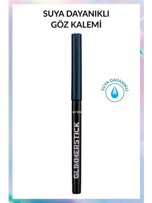 Avon Glimmersticks Pırıltılı Suya Dayanıklı Göz Kalemi Black Ice Pratik Kullanım Özelliği ile