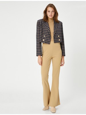 Koton Ispanyol Paça Tayt Yüksek Bel