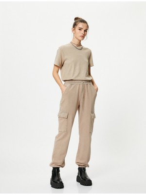 Koton Jogger Pantolon Kargo Cepli Beli Bağcıklı