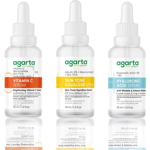 Lekeli Ciltler İçin Bakım Seti Vitamin C+Hyaluronik Asit+Arbutin