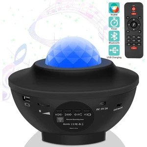 MR Shopping Mr LED Projektör Yıldızlı Gökyüzü Galaxy Light Uzaktan Kumandalı/ Bluetooth Müzik Çalar/ Disko Topu