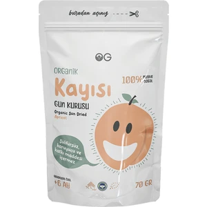 OG natural Organik Kayısı Kurusu +6 Ay 70 gr