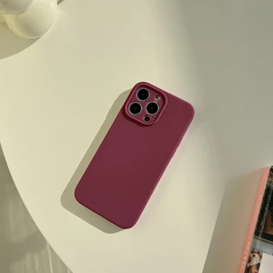 Apple iPhone 15 Pro Max Sıvı Silikon Darbeye Dayanıklı Telefon Kılıfı (Yurt Dışından)