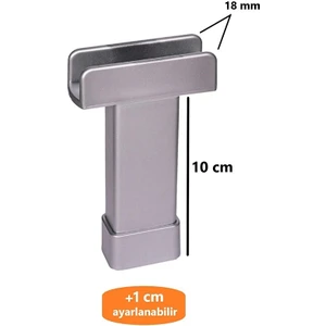 ŞENEL Yapı Market 10 cm U Geçme Ayak Ayarlı Mobilya Ayağı 18 mm      2 ADET OLARAK GÖNDERİLİR.........