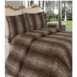 Sedali Home Set - Leopar Desenli Çift Kişilik Nevresim Seti