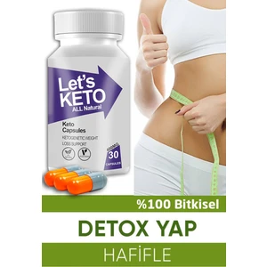 Lets Keto  Gıda Takviyesi 30 Bitkisel Kapsül Detoks Takviye