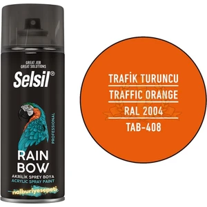 Rainbow Akrilik Sprey Boya Trafik Turuncu 400 Ml. - Ral2004