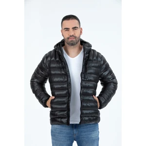 G-Fox Erkek Kısa Sabit Kapşonlu Dolgulu Spor Şişme Mont 9714