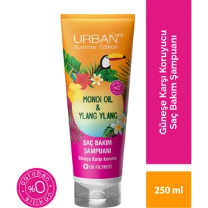 URBAN Care Summer-Monoi Yağı & Ylang Ylang Güneş Koruyucu Saç Bakım Şampuanı-Vegan-250 ML
