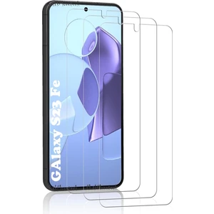 M.TK Moveteck Samsung Galaxy S23 Fe Uyumlu Ekran Koruyucu 9h Temperli Cam Şeffaf Ekran Camı Passifik (1 Adet)