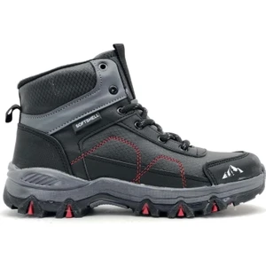 Alfa Kırmızı-Siyah Kauçuk Taban Kaymaz Softshell Outdoor Bot