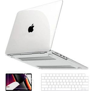 MacBook Pro 16 Inç Kılıf ile Uyumlu 2023 2022 2021 A2780 A2485 M2 M1 Çip, Şeffaf Plastik Sert Kabuk Kılıf ve Klavye Kapağı ve Ekran Koruyucu, Yeni MacBook Pro 1 (Yurt Dışından)