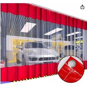 Şeffaf Balkon Perdesi Korniş Tokalı Kapsüllü Oto Yıkama Fabrika Iç Bölme Perdesi 500 x 220