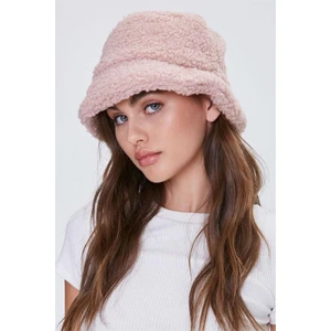 Soft Pembe Teddy Peluş Bucket Şapka