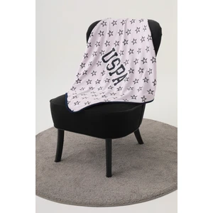 U.S. Polo Assn.  Pudra Yıldız Desen Bebek Battaniye