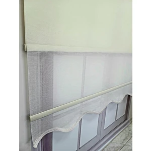 Bbb Keten Kumaşlı Çift Mekanizmalı Tül Stor Perde MT3000