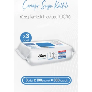 Easy Clean Çamaşır Suyu Katkılı Yüzey Temizlik Havlusu 100 x 3 Adet (300 Yaprak)